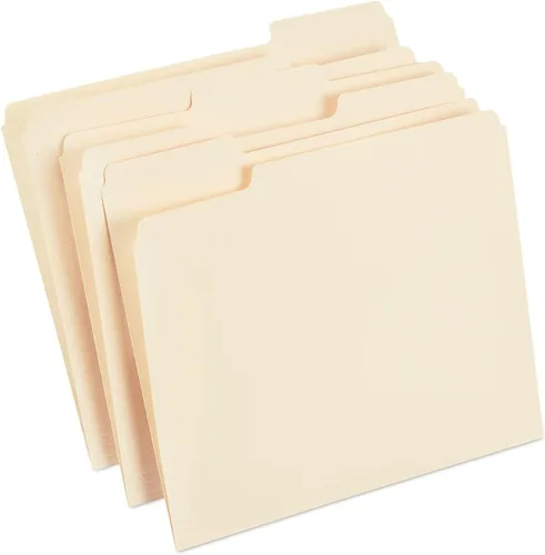 Miniatura 12 de Staples Carpetas de archivos, tamaño carta, pestañas superiores de corte 1/3, azul, papel duradero de 10.5 puntos, paquete de 100