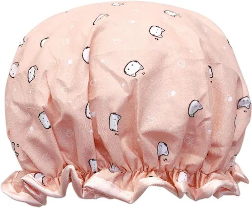 Miniatura 6 de allydrew Gorros de ducha impermeables reutilizables para cabello largo, cerezas