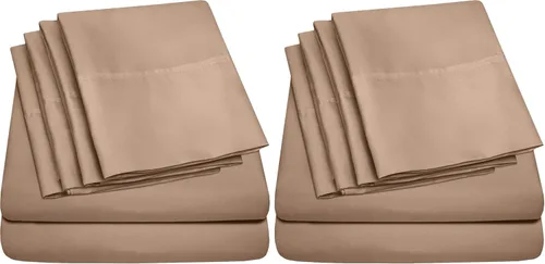 Miniatura 60 de Sábanas de cama tamaño California King – 6 piezas 1500 Supreme Collection Juego de sábanas de microfibra cepillada fina con bolsillos profundos Aqua