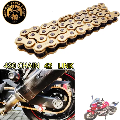 Miniatura 2 de Se adapta a Coleman CT200U CT200U-EX BT200X Mini cadena de bicicleta MB200 MB165 Baja Warrior Heat Mini Baja Motorsports eje delantero #420 cadena