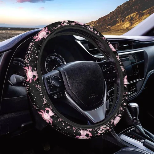 Miniatura 40 de AFPANQZ - Fundas para volante con diseño de nebulosa y galaxia, 14-15 pulgadas, ajuste universal, para la mayoría de los coches, sedanes, SUV