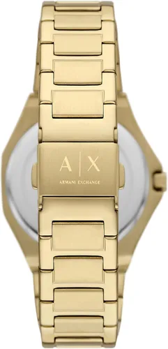 Miniatura 3 de AX Armani Exchange Reloj para mujer, reloj octogonal de tres manecillas para mujer con correa de acero inoxidable o silicona