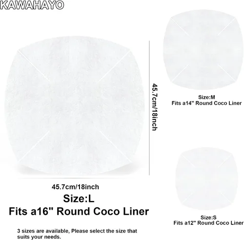 Miniatura 4 de Revestimiento de cesta colgante de autorriego para almacenamiento de agua para revestimiento de coco absorbe la alfombrilla de agua, dispositivo