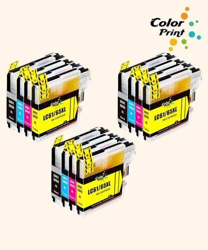 Miniatura 2 de Cartucho de tinta compatible LC 61 MFC-J615W de repuesto para Brother LC61 LC-61 LC65 LC61BK para impresora MFC-795CW 990CW MFC-J265W MFC-J270W