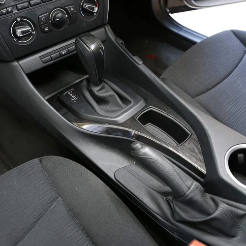 Miniatura 3 de YIWANG Cubierta de panel de decoración de palanca de cambios de consola central de ABS cromada para BMW X1 E84 2013-2015 Accesorios para automóvil