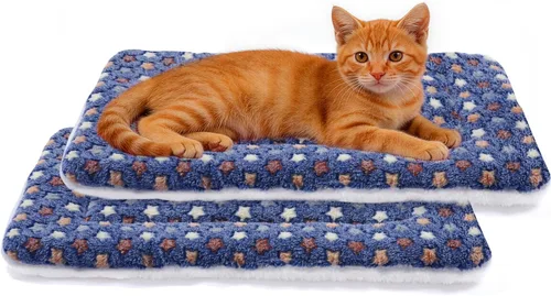 Miniatura 15 de Mora Pets Cama para Perros Almohadilla para Jaula Cama Ultra Suave para Mascotas con Bonito Estampado de Estrellas Alfombrilla Lavable para Jaula