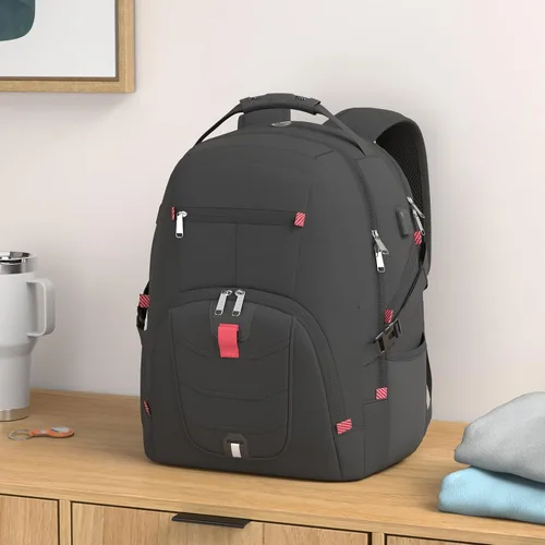 Miniatura 2 de NUBILY Mochila para laptop de 17 pulgadas, impermeable, extra grande, con aprobación TSA, antirrobo, para viajes, negocios universitarios, mochilas