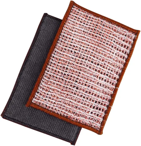 Miniatura 2 de Redecker Paño de Fregado de Cobre Tejido de 2 Capas y Toallita de Limpieza de Microfibra – Superficie Dual, Antiarañazos, Reutilizable y Lavable a