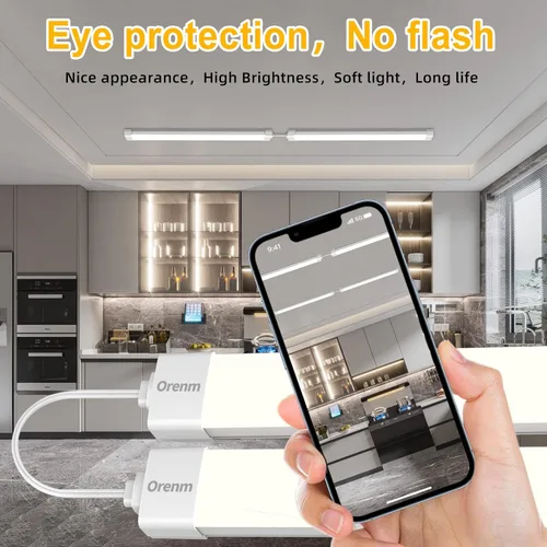 Miniatura 3 de Luz LED para Armario de 1.4 pies y 17 pulgadas, con enchufe, Luz de Techo para Tienda enlazable de 16 W, 1700 LM, 5000 K, IP65 con Interruptor