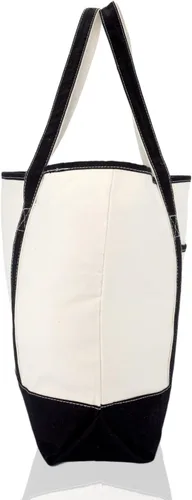 Miniatura 3 de Bolsa de mano de lujo con parte superior abierta de 22 pulgadas con bolsillo exterior Negro