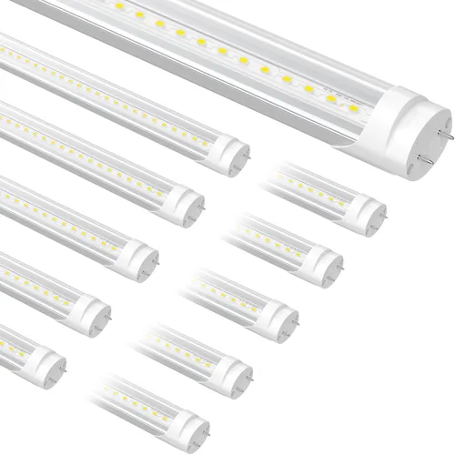 Miniatura 16 de Bombillas fluorescentes de recambio de 4 pies, bombillas LED T8 de 4 pies tipo A+B, 24W (equivalente a 65W) 3200LM, 3000K blanco cálido, tubo de 48