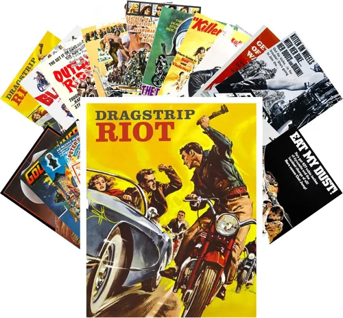Miniatura 26 de PIXILUV Postales vintage 24 piezas Vintage SciFi Comic Book Art Magazine Covers Negro