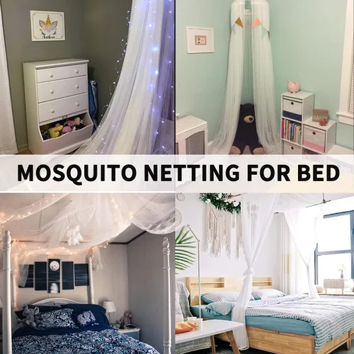 Miniatura 8 de Mosquitera para porche, patio, toldo, jardín, cortinas de tul transparente para exteriores, red de decoración para fiestas, bodas, arcos y cortinas