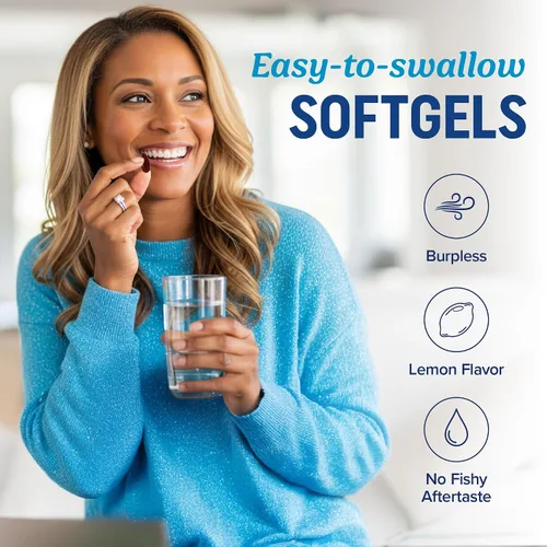 Miniatura 7 de Omega 3 6 9 + suplemento de curcumina de cúrcuma Aceite de pescado EPA y DHA + cúrcuma de cúrcuma Apoyo a la movilidad, cognitivo y salud
