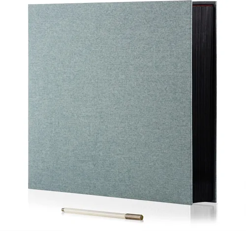 Miniatura 16 de Álbum de fotos grande autoadhesivo de 4 x 6 pulgadas, 5 x 7 pulgadas, 3 x 5 pulgadas, 8.5 x 11 pulgadas, álbum magnético de recortes, libro de Verde