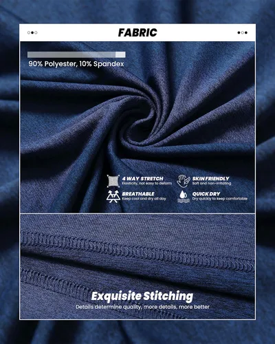 Miniatura 4 de Polo de golf para hombre, absorbe la humedad, ajuste seco, atlético, manga corta, a rayas, para hombre