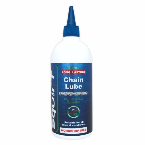 Squirt Lubricante de cadena para bicicletas 500 ml – Lubricante de larga duración para todas las cadenas de bicicletas – Lubricante seco para cadena