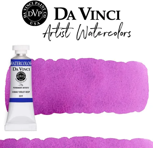 Miniatura 207 de DA VINCI PAINTS Pintura Acuarela Profesional para Artistas, Alizarin Crimson (Quinacridone), 37ml Índigo