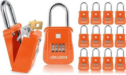 Miniatura 8 de Lion Locks 1500 Caja de Bloqueo de Llaves con Código, Caja de Seguridad para Llaves al Aire Libre, Caja de Seguridad para Inmobiliarios para Negro