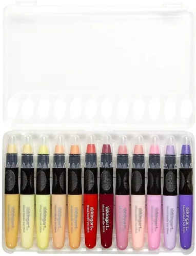 Miniatura 9 de KINGART Juego de barras de gel pastel, pigmentos de artista, 24 colores únicos, solubles en agua, cremosos e inodoros, uso en papel, madera, lienzo