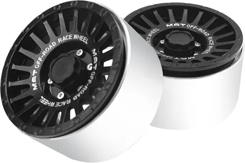 Miniatura 5 de Llantas de metal Beadlock de 2.2 pulgadas de ancho de 1.378 in de ancho compatibles con Traxxas TRX4 TRX6 Axial SCX10 90046 SCX10-III Wraith RR10