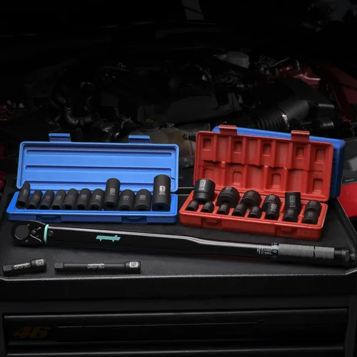 Miniatura 2 de EPAuto Llave dinamométrica de clic de 1/2 pulgada, 25-250 ft-lb/33.9-338.9 Nm, negro