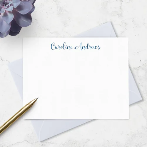 Miniatura 3 de Fairmont & Grove Juego de Tarjetas de Notas Personalizadas y Sobres de Papelería para Mujeres - Juego de Tarjetas de Notas Planas con Nombre