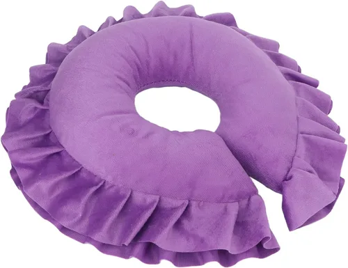 Miniatura 9 de Dioche Almohada de boca abajo, suave spa salón masaje cara, mesa de cama, almohada para el cuello de la cabeza, almohadilla de viaje para el cuello