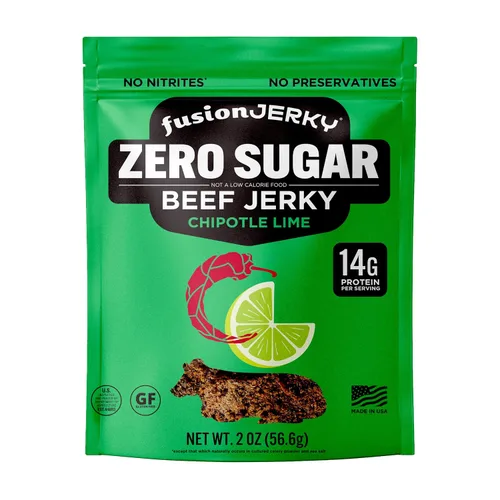 Miniatura 19 de Fusion Jerky - Carne seca artesanal, barbacoa japonesa, 2.5 onzas, todo natural, 0.35 onzas de proteína, carne de origen estadounidense de primera