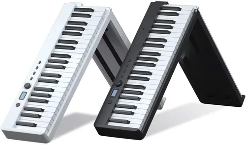 Miniatura 2 de BX2 - Piano electrónico plegable de 88 teclas, tamaño completo, teclas semipesadas, piano portátil, la tecla táctil de fuerza, compatible