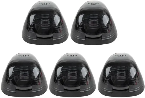 Miniatura 9 de 5 piezas de lentes ahumadas con luces marcadoras LED blancas para techo de cabina, repuesto de lámpara superior de luz de marcha compatible con Ford