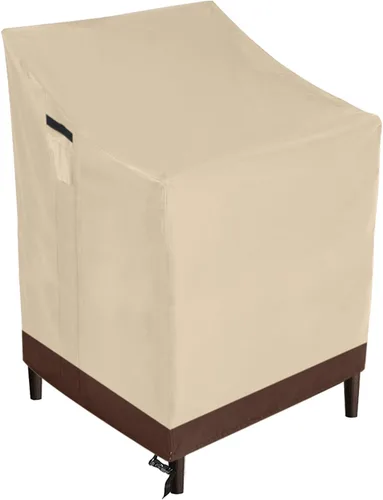 Miniatura 17 de ABCCANOPY Funda para silla de patio, apilable, impermeable, para exteriores, duradera, resistente a los rayos UV, de poliéster, funda para muebles