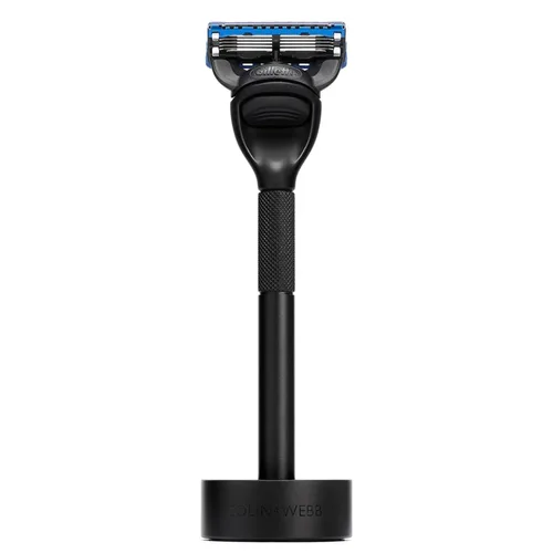 Miniatura 2 de Bolin Webb Generation Razor & Stand - Maquinillas de afeitar de lujo para hombres con 5 cuchillas Gillette Fusion, afeitadora de aluminio de alta
