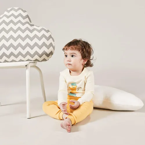 Miniatura 3 de moimoln Sibling - Pijama de manga larga de algodón suave y cálido de 6 meses a 8 años