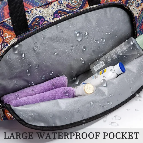 Miniatura 6 de AROME Bolsa para esterilla de yoga para mujeres y hombres, bolsa de yoga grande de lona para 1/4 pulgadas, 1/3 pulgadas, 2/5 pulgadas, 1/2 pulgadas