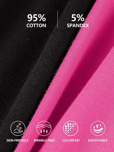 Miniatura 105 de Camisa Attraco de algodón, con tirantes estilo espagueti, con brasier incorporado, 2 paquetes, para mujer