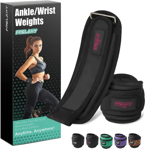 Miniatura 11 de Frelaxy Pesas de Tobillo y Muñeca para Mujeres, Hombres y Niños, Cómodas y Ajustables, Juego de Pesas para Piernas y Brazos para Caminar, Gimnasio