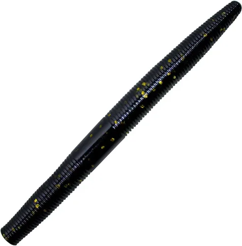 Miniatura 36 de Yum - Gusano de plástico blando Yum Dinger de 5 pulgadas, escamas azules y negras, 30