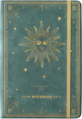 Miniatura 23 de Artfan Cuaderno/diario a rayas – Cuaderno clásico de piel sintética de papel grueso de alta calidad con bolsillo + separadores de páginas, regalos