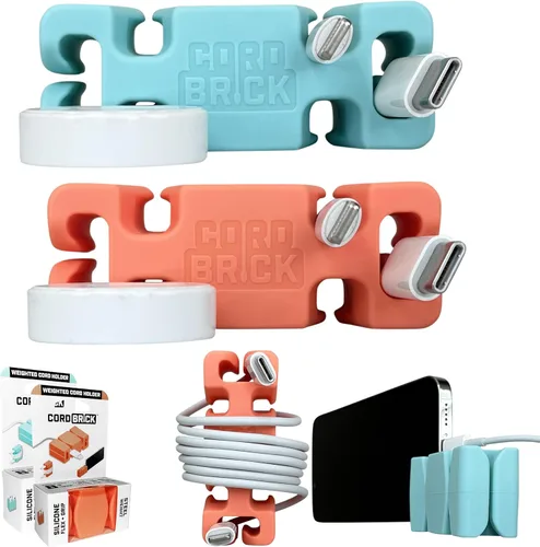 Miniatura 8 de CordBrick Rellenos para Calcetines para Adultos Gestión de Cables Soporte de Cable con Peso Envoltorio de Cable Soporte para Teléfono - Organizador