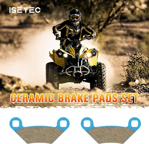 Miniatura 6 de Juego de pastillas de freno de cerámica delanteras y traseras para Polaris Sportsman 850 2009-2022, 1000 X 2015-2021, 4 juegos de pastillas de freno