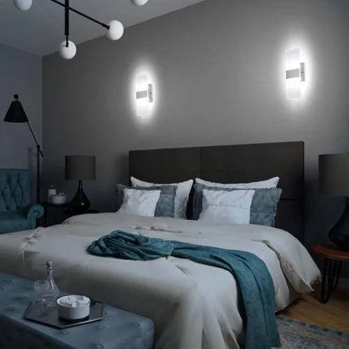 Miniatura 24 de TRLIFE Apliques de Pared LED Regulables, Aplique de Pared Moderno de 4 Temperaturas de Color 12W Luces de Pared Regulables Juego de 2 Luz Montada