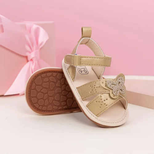 Miniatura 4 de Oamico Sandalias para bebé niña, suela de goma antideslizante suave, sandalias casuales de playa para recién nacidos, con lazo, zapatos de verano