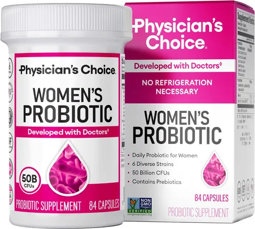 Miniatura 8 de Physician's Choice Probióticos - Equilibrio de PH, Digestivo, UT y Salud Femenina - 50 mil millones de UFC - 6 cepas únicas para mujeres