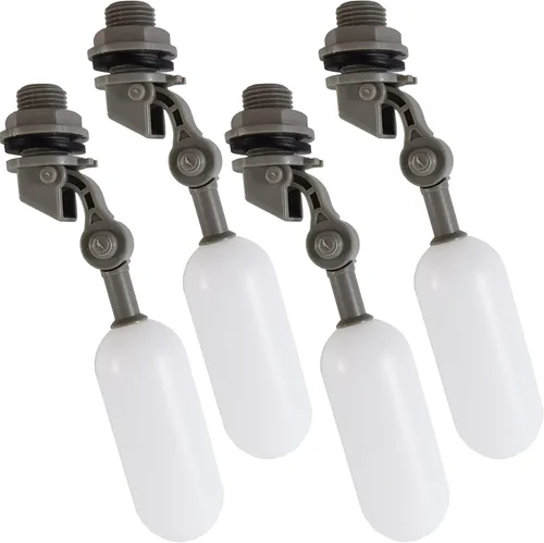 ROYHOO Válvula de bola flotante de 1/2 pulgada, válvula de flotador de agua de plástico, mini válvula de flotador de plástico con brazo ajustable