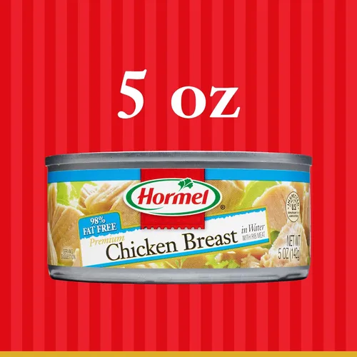 Miniatura 10 de Hormel Pechuga de pollo en trozos enlatados prémium en agua, 5 onzas (paquete de 12)