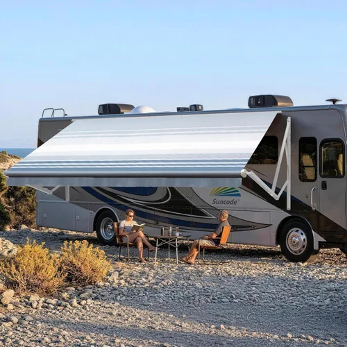 Miniatura 18 de Suncode Toldo para autocaravana para caravana y cámper, toldo eléctrico para cámper, kit completo de toldo eléctrico para cámper, marco blanco