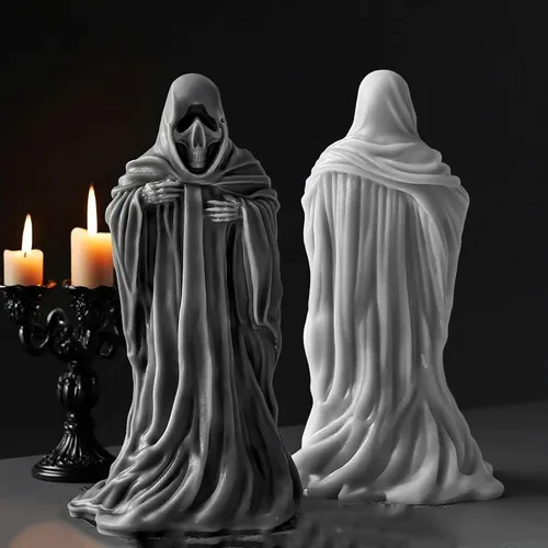 Miniatura 7 de Moldes de vela con forma de ojo de calavera, molde de resina de bola de cristal, moldes de silicona de fundición de resina para decoración del hogar