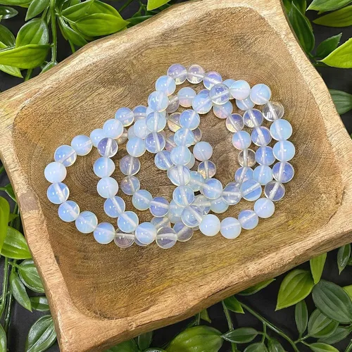 Miniatura 451 de Gem Avenue Handmade Round Bead Stretch Bracelet Unisex Natural Stone Beaded Jewelry for Men & Women, Elastic Wristband for Daily Wear