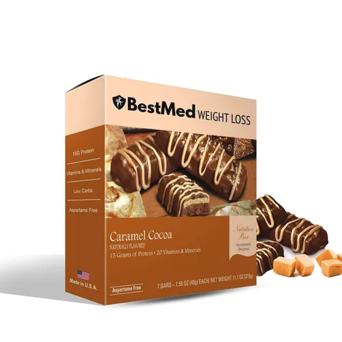 Miniatura 11 de BestMed - Barra de proteínas – 0.55 onzas de proteína, baja en carbohidratos, baja en azúcar, alta fibra, baja en calorías, barra nutricional